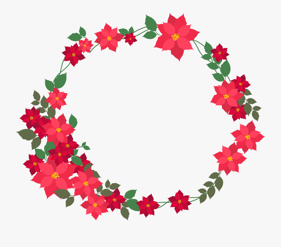 Transparent Flower Boarder Clipart - Flower Ring Vector Png, Transparent Clipart
