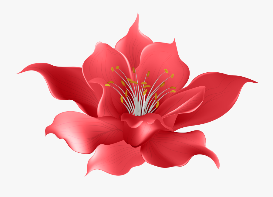 Art Watercolour Flowers Clip Garland India - Transparent Background Flower Clip Art, Transparent Clipart