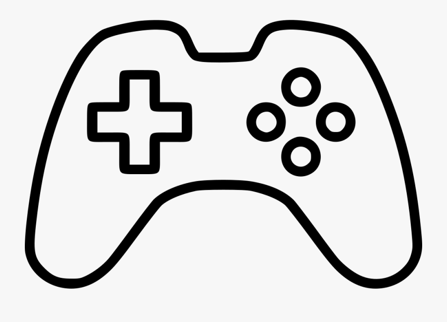 Transparent Game Console Png - Game Controller Outline Png, Transparent Clipart