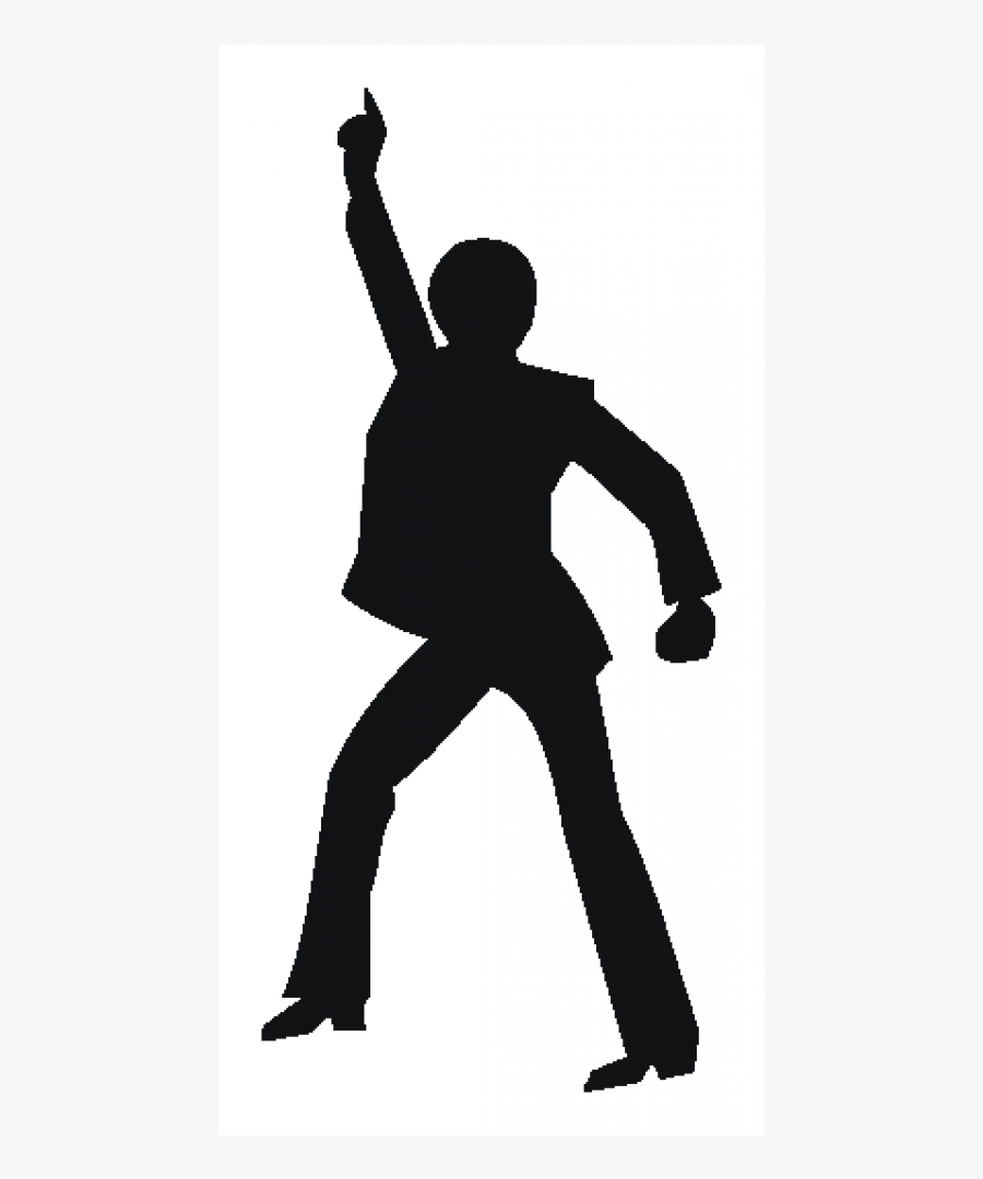 Disco 1970s Dance Silhouette - Saturday Night Fever Silhouette, Transparent Clipart
