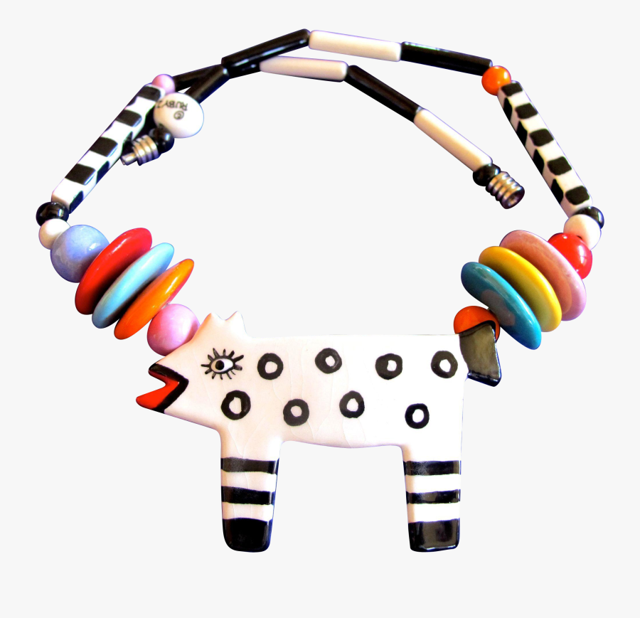 Ruby Z Ceramic Spotted Dog Necklace - Bead, Transparent Clipart