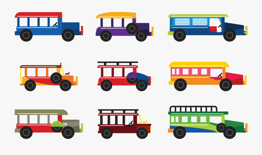 Jeepney Vector - Philippine Jeepney Clipart Png, Transparent Clipart