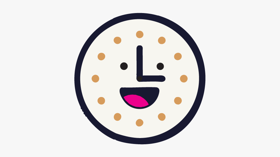 Hsl Clock-smiley - Circle, Transparent Clipart