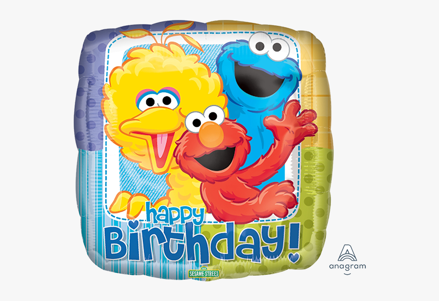 Sesame Street 1st Birthday Balloon, Transparent Clipart