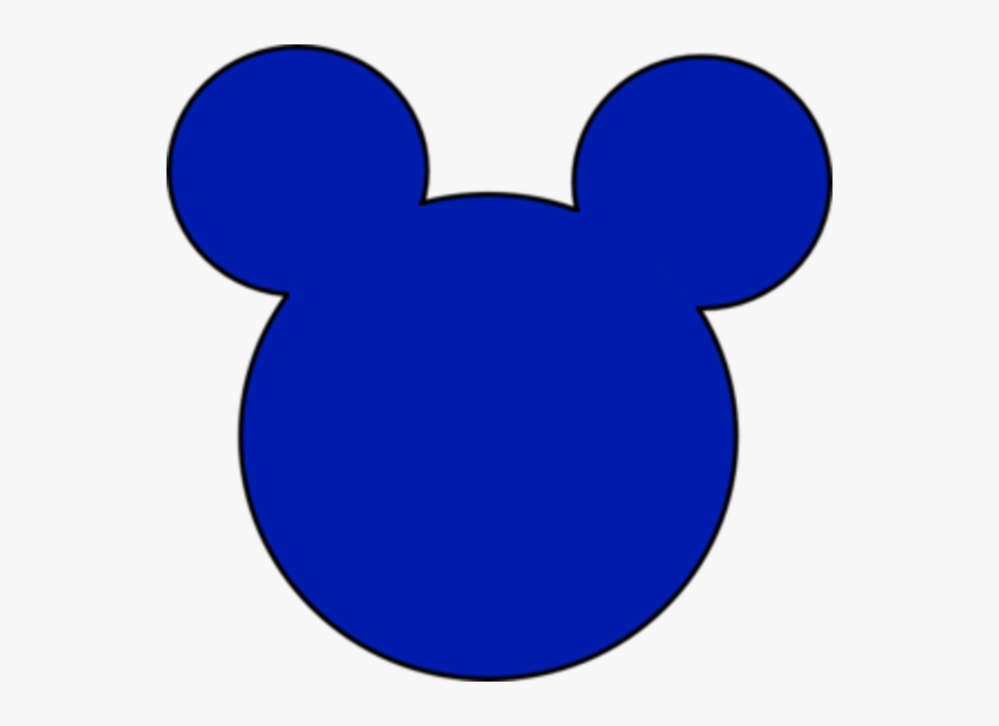 Mickey Mouse Md Image - Mickey Head With Blue, Transparent Clipart