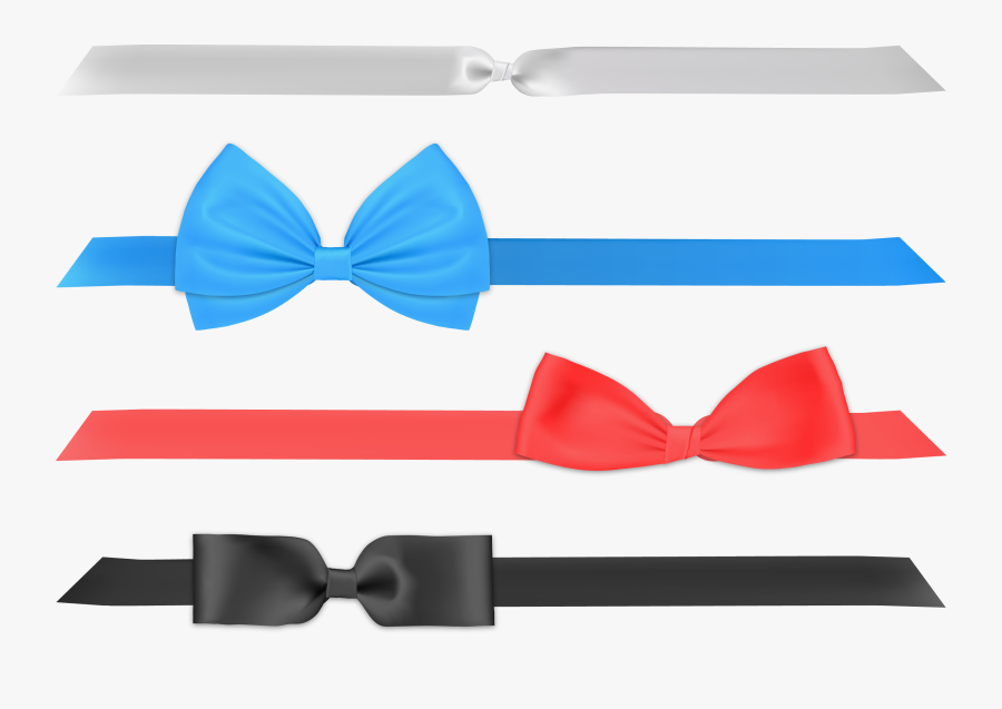 Bow Tie Ribbon Vector - 無料 ベクター リボン 水彩, Transparent Clipart