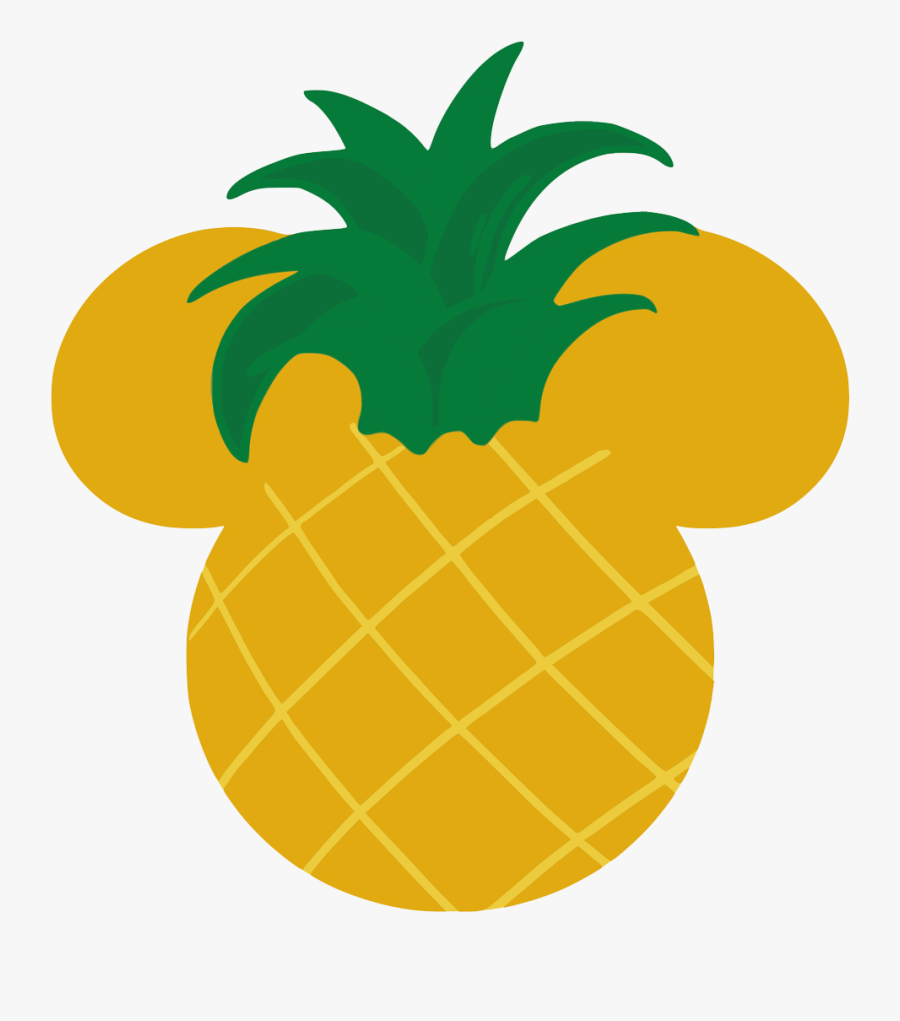 Mickey Mouse And Pineapples, Transparent Clipart