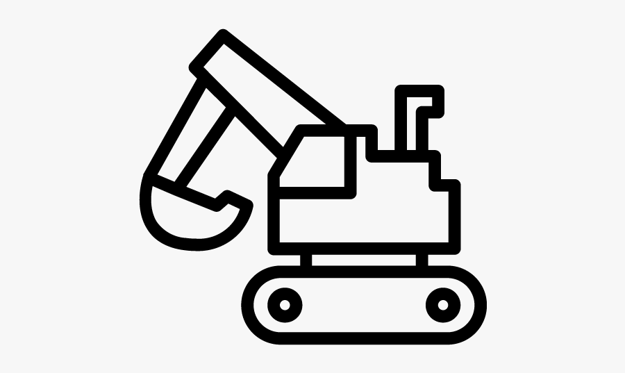 Construction Icon - Line Art, Transparent Clipart