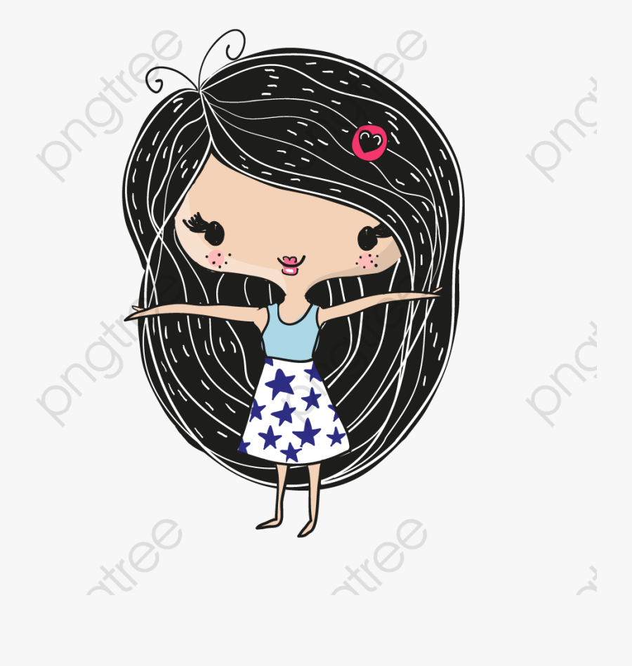 Black Girl Cartoon Png Menina Desenho Cabelo Preto Free Transparent Clipart Clipartkey