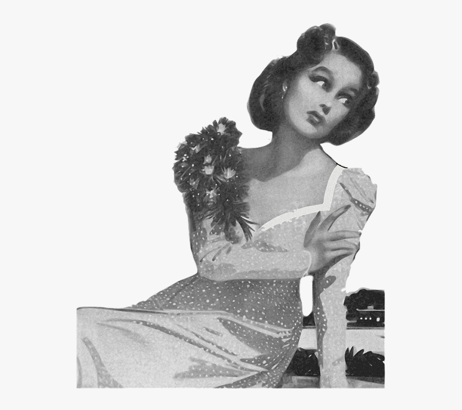 Woman Girl People - Vintage Woman Png, Transparent Clipart