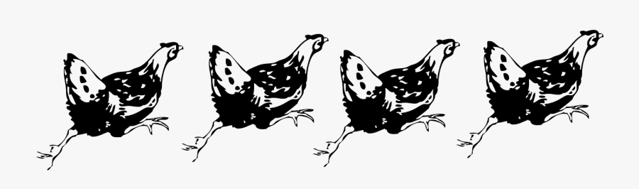 Hen Chicken Running Farm Animals Png Image - Hen Clip Art, Transparent Clipart