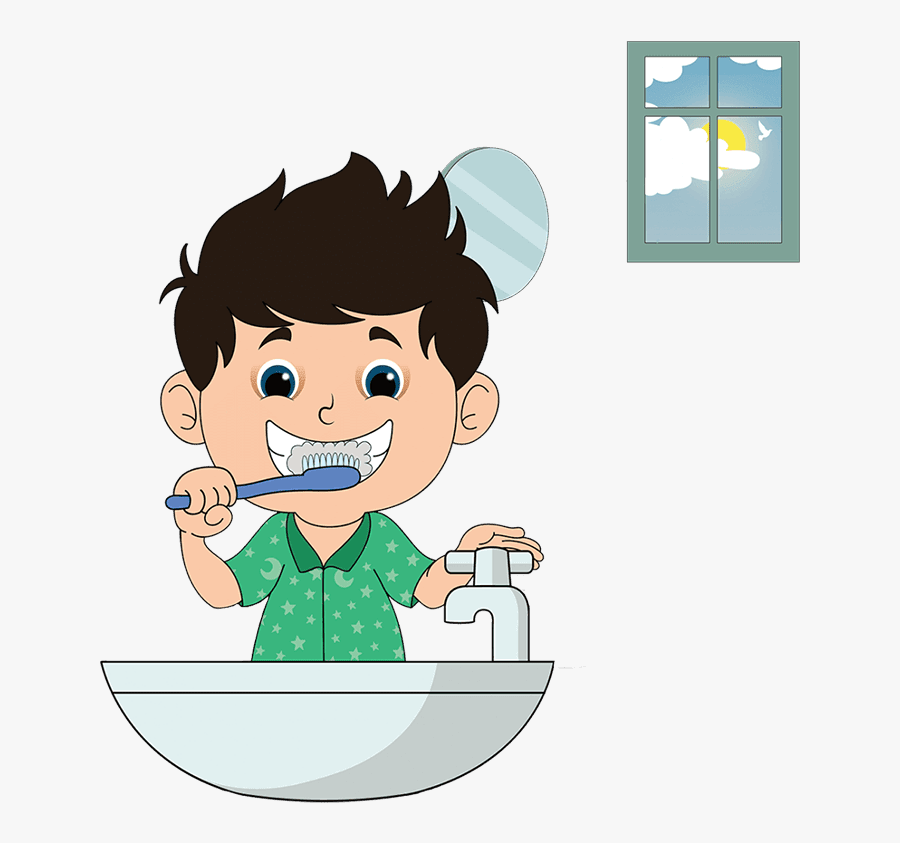 Brush Your Teeth= Self-respect - Cartoon Brush Your Teeth, Transparent Clipart