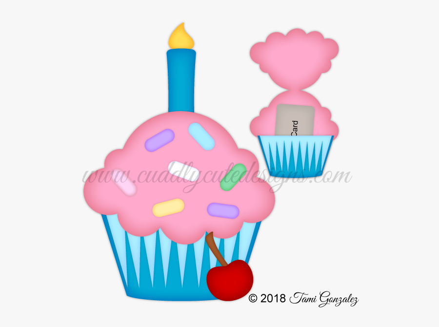 Cupcake Gift Card Holder, Transparent Clipart
