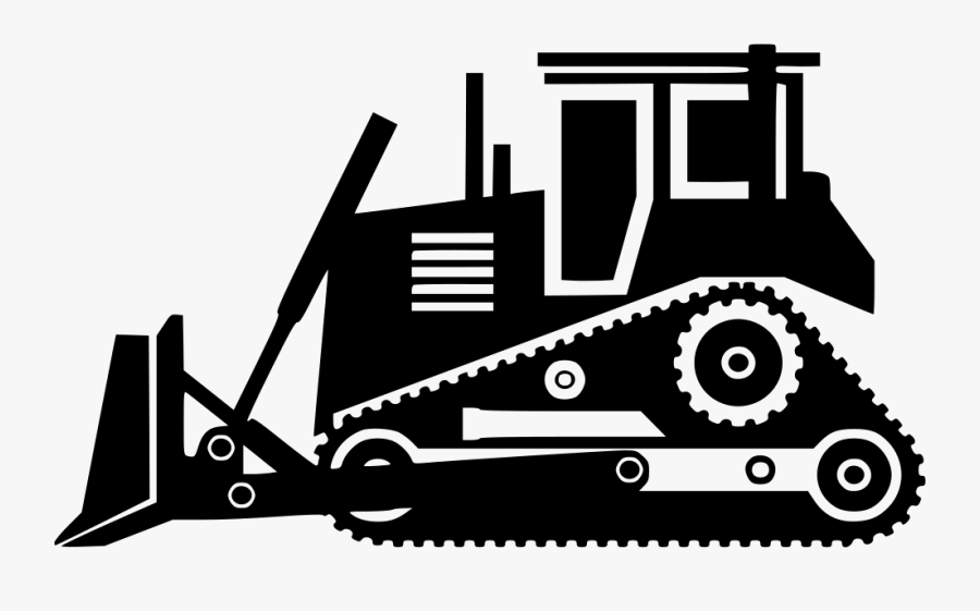Bulldozer - Black Bulldozer Png, Transparent Clipart