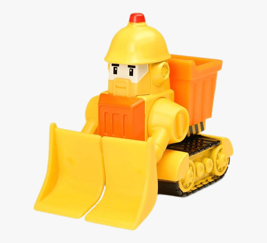 Robocar Poli Character Bruner The Bulldozer - Robocar Poli Character Bruner, Transparent Clipart