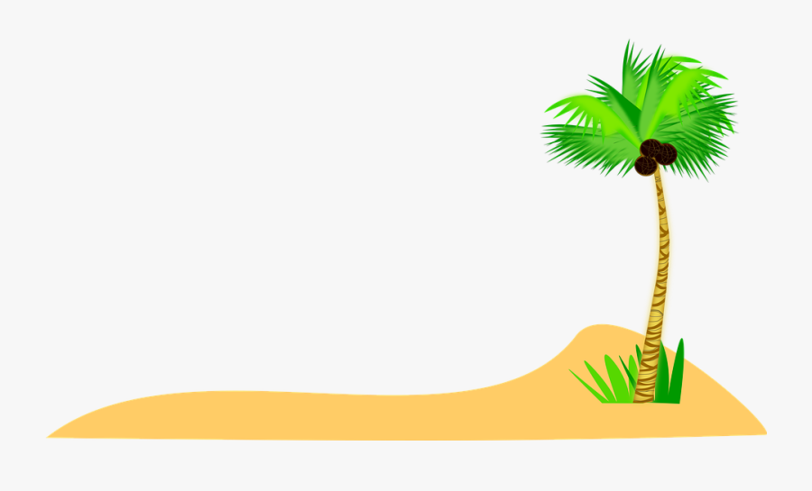 Coconut Tree, Coconut, Sand, Summer, Sea, Beach - Coconut Tree Png Sand, Transparent Clipart