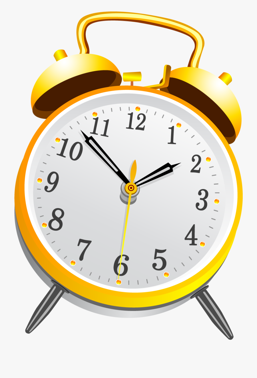 Black Quartz Sharp Clock, Transparent Clipart