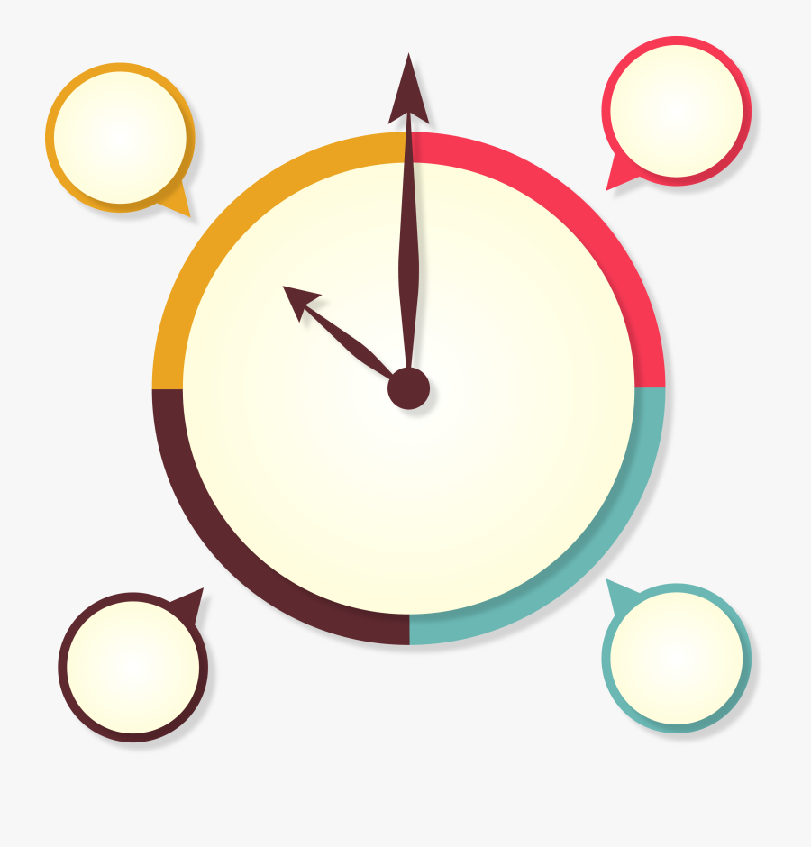 Infographic Clock Icon - Infográfico Relógio Png, Transparent Clipart