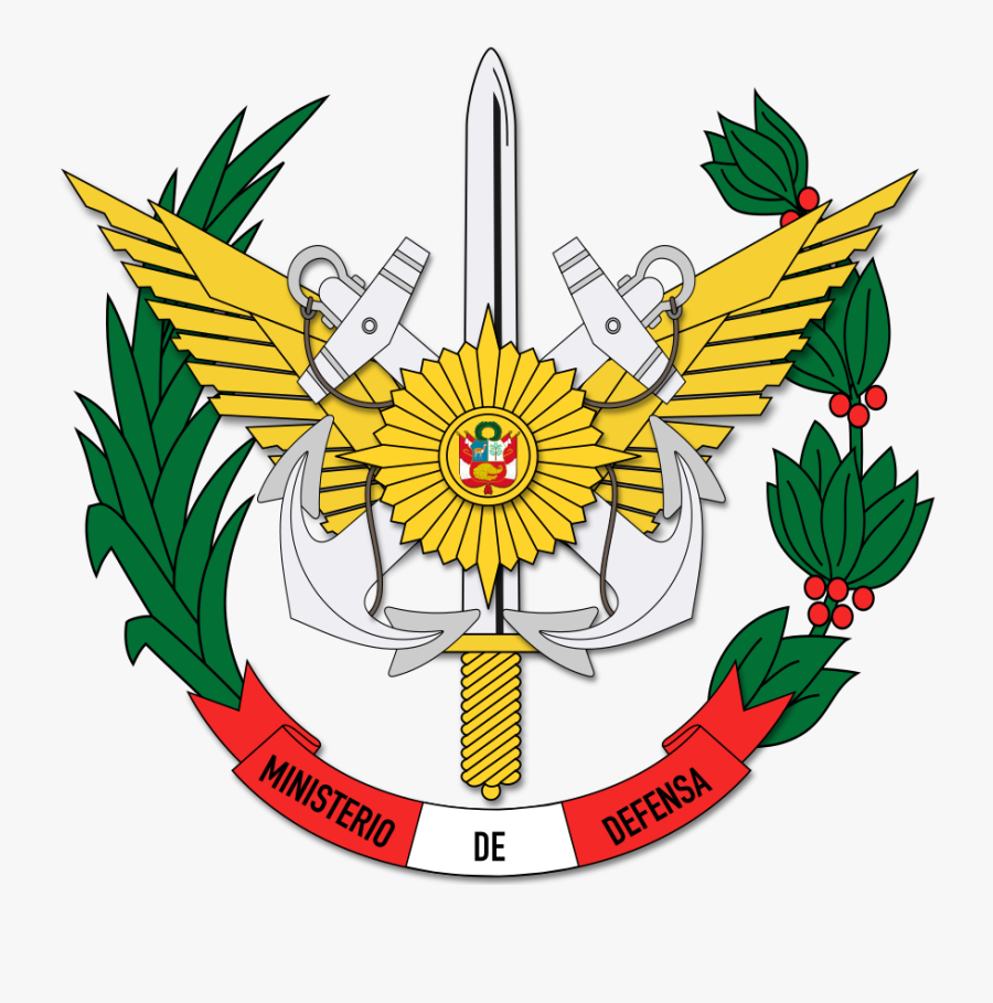 Seal Of Peruvian Ministry Of Defense - Escudo Del Ejercito Del Peru Hd, Transparent Clipart