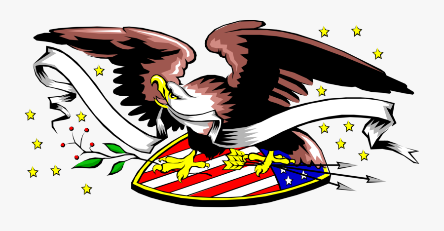 Vector Illustration Of United States American Bald - Us Civil War Eagle, Transparent Clipart