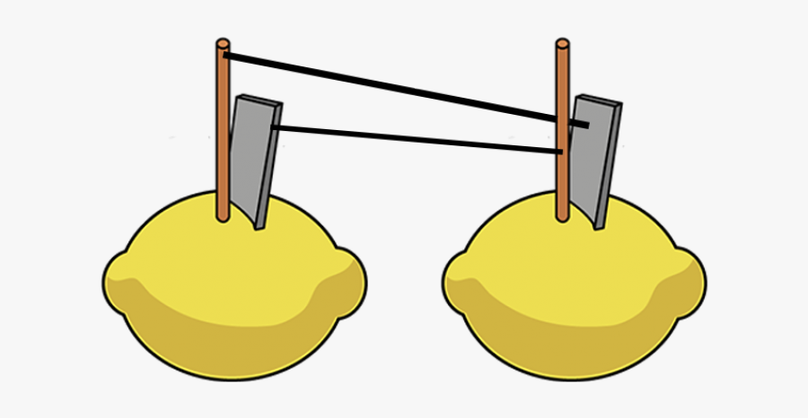 Lemon Battery Clip Art, Transparent Clipart