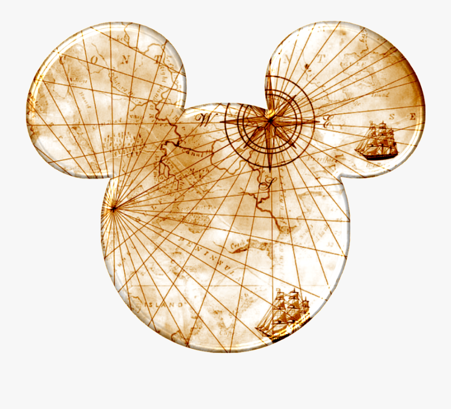 Mickey Map, Transparent Clipart