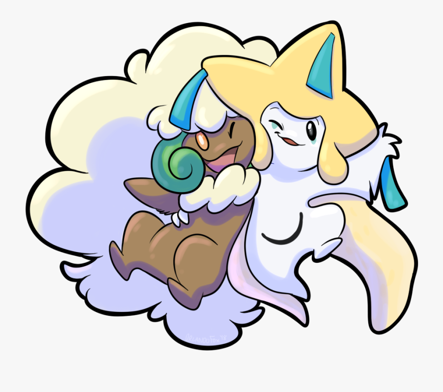 Jirachi Whimsicott, Transparent Clipart