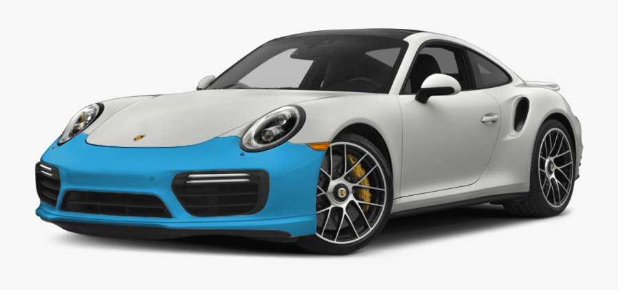 Front Bumper Clear Auto Bra 2019 Porsche - Porsche 911 Turbo 2018, Transparent Clipart
