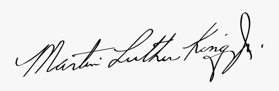 Petsandbeyond T-shirt Designs - Firma De Martin Luther King, Transparent Clipart