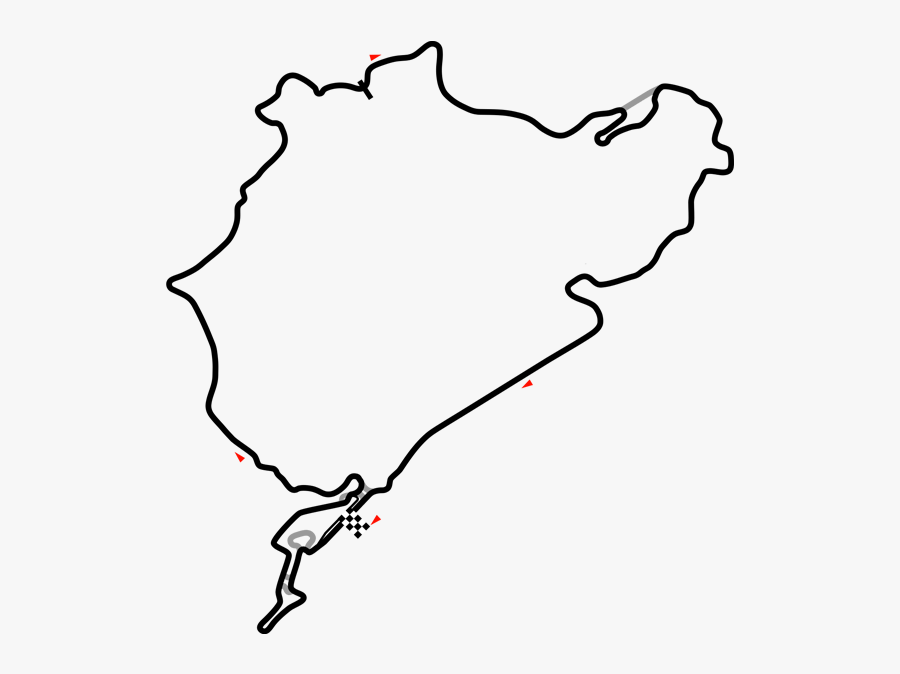 Nürburgring Track Map - Circuit Nurburgring, Transparent Clipart