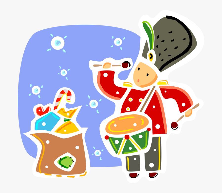 Vector Illustration Of Santa Claus Christmas Presents, Transparent Clipart