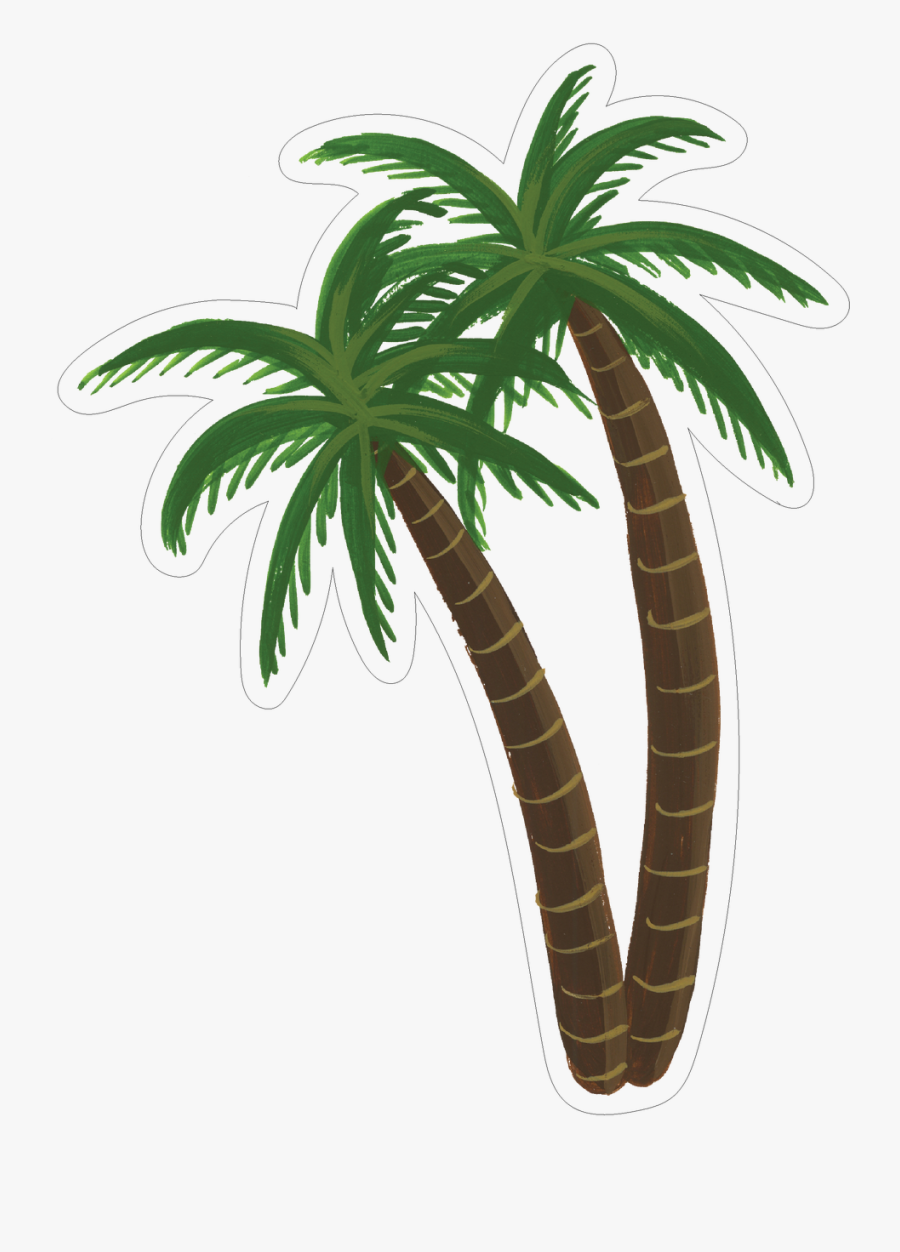 Palm Trees Print & Cut File - Palm Trees To Print, Transparent Clipart