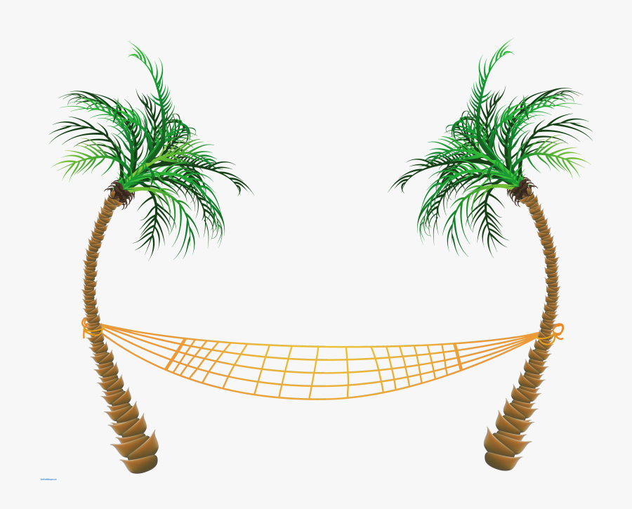 Palm Tree Christmas Tree Clip Art - Transparent Background Beach Clipart, Transparent Clipart