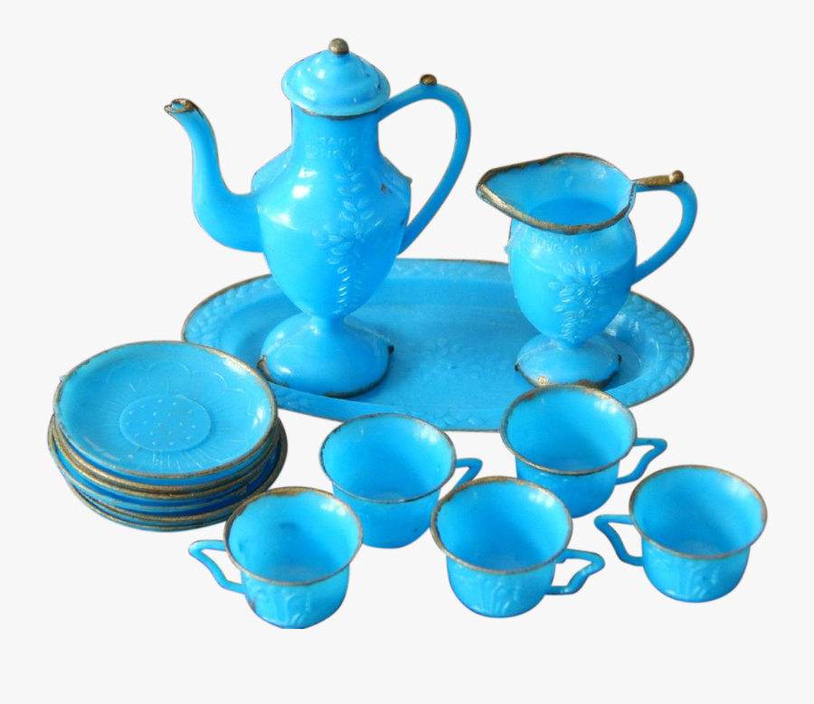 Cute Plastic Tea Set Clipart , Png Download - Teapot, Transparent Clipart