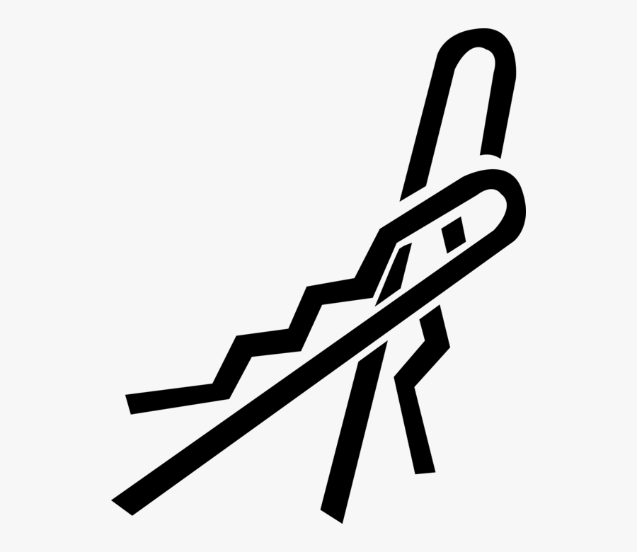 Vector Illustration Of Bobby Pin Clip Hair Clips - Hair Clip Clipart, Transparent Clipart