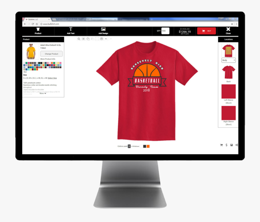 Our Design Lab Makes Custom T-shirts A Snap - Computer Monitor, Transparent Clipart