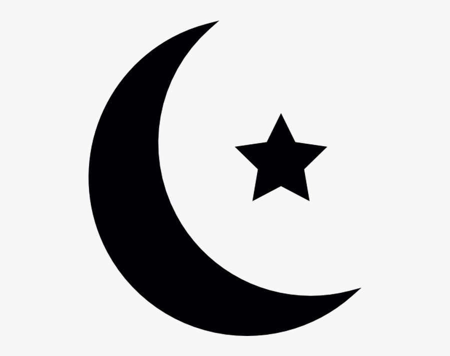Transparent Star And Crescent, Transparent Clipart