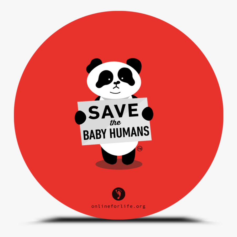 Save The Baby Humans Sticker, Transparent Clipart