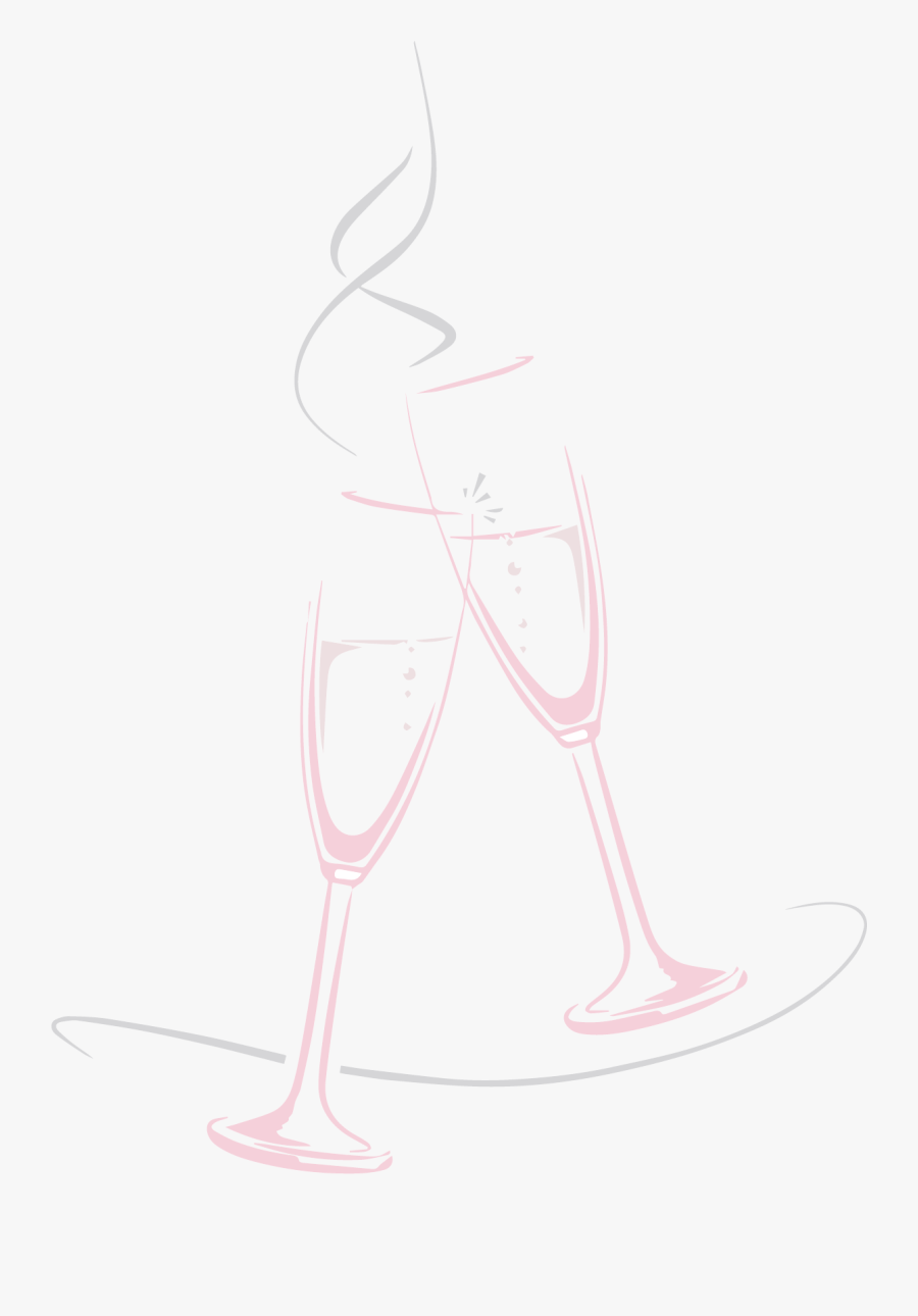 Transparent Wine Glass Icon Png - Champagne Stemware, Transparent Clipart