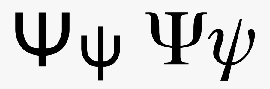 Transparent Greek Alphabet Png - Greek Alphabet Psi, Transparent Clipart