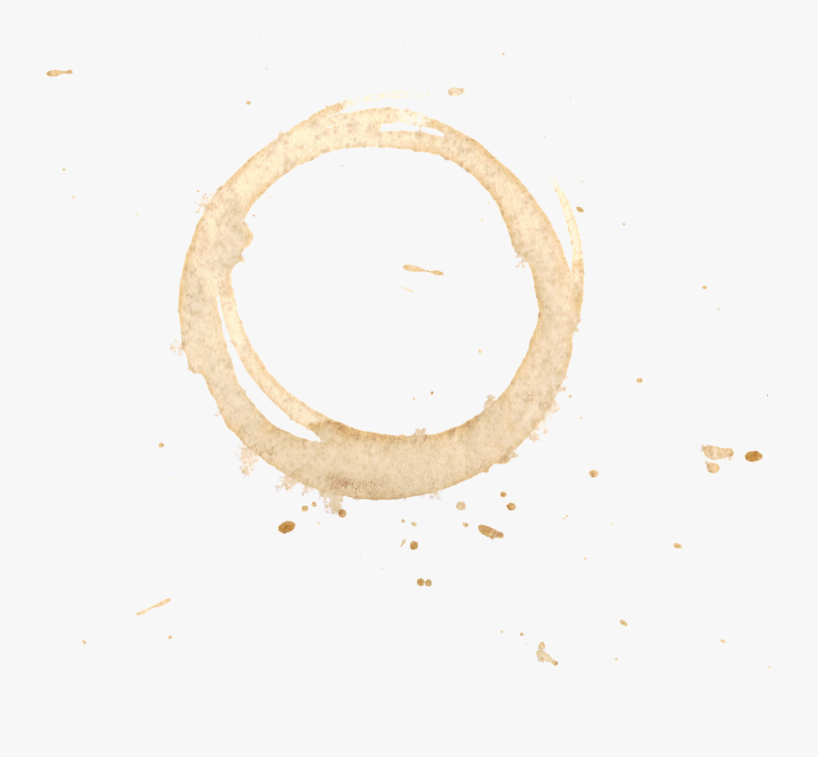 Coffee Stain Clip Art - Circle, Transparent Clipart