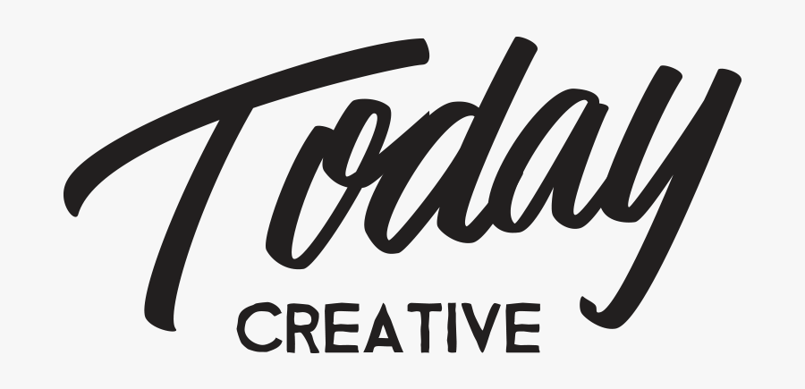 Today Logo Black - Calligraphy, Transparent Clipart