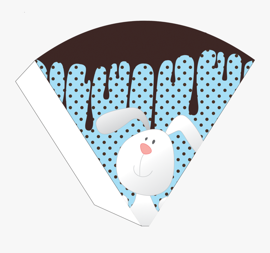 Bunny With Chocolate Free Printable Cones - Illustration, Transparent Clipart