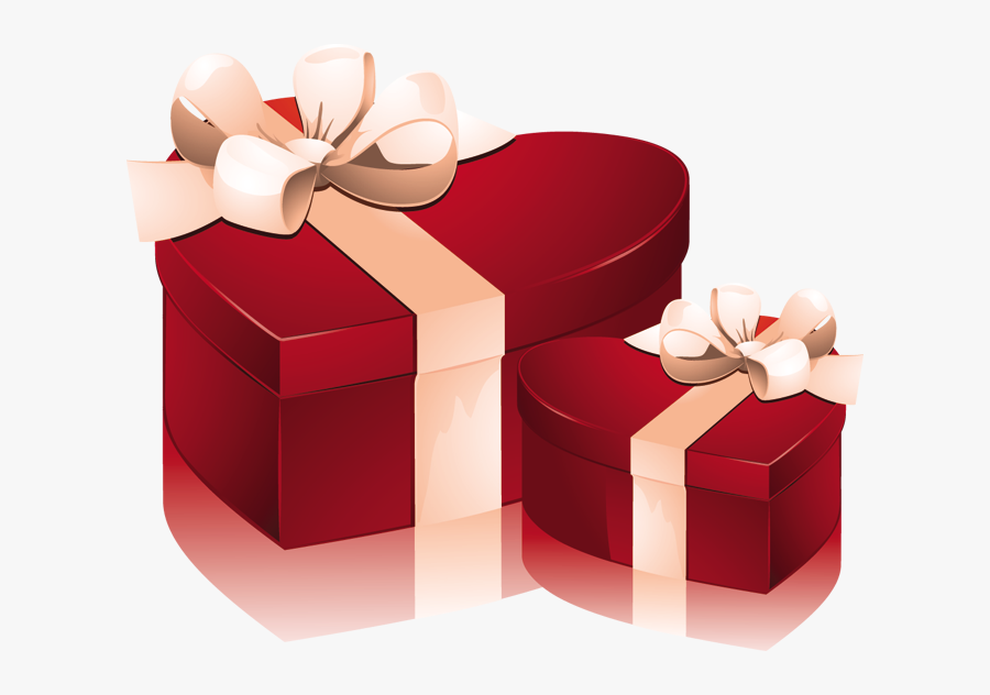 Valentines Day Heart Shaped Box - Valentine Gift Illustration Free, Transparent Clipart