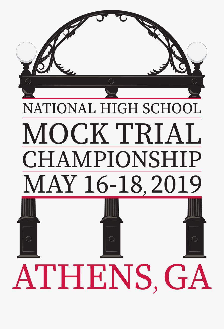 2019 National High School Mock Trial Championship Homepage - Arch, Transparent Clipart