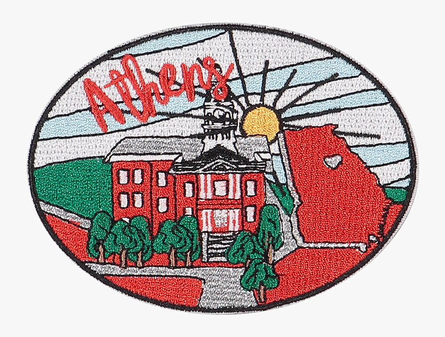 Athens Sticker Patch, Transparent Clipart