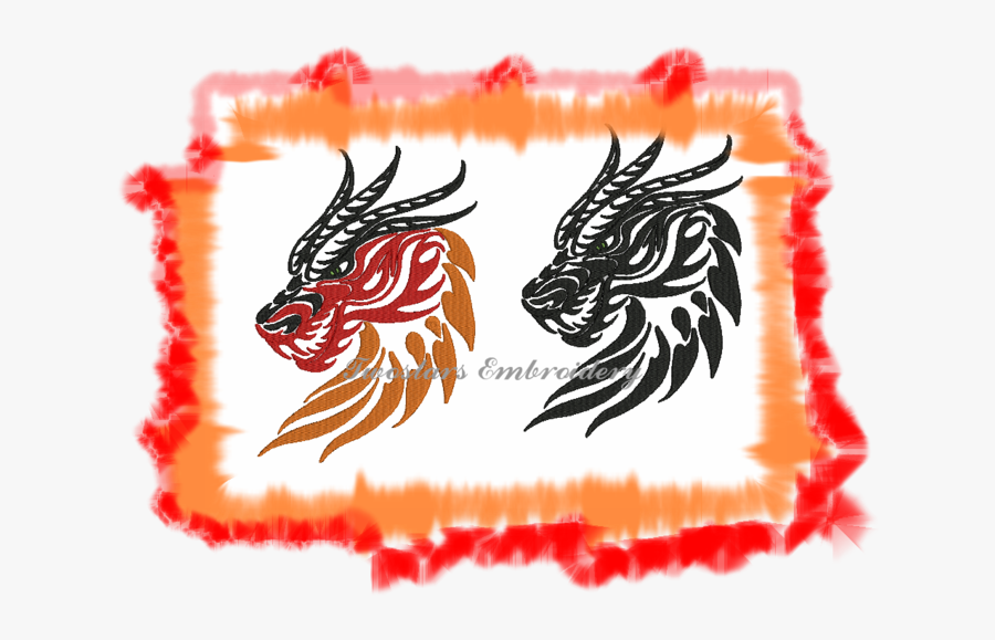 Dragon Head 2 Versions - Illustration, Transparent Clipart