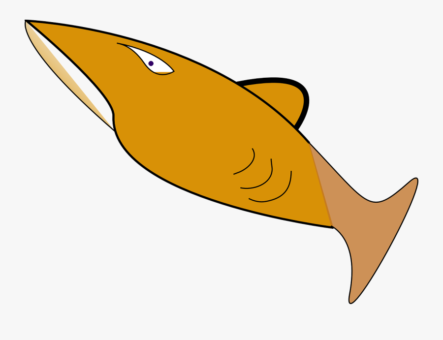 Fish, Shark, Predator, Marine, Swimming, Aquatic, Ocean - Animasi Ikan Predator, Transparent Clipart