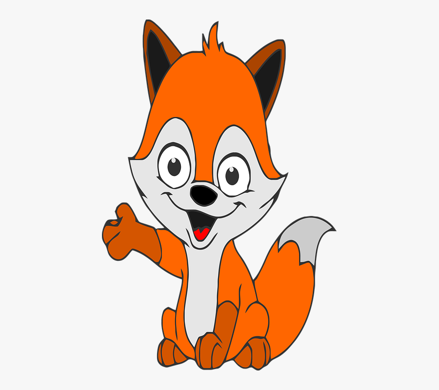 Fox, Animal, Predator, Wildlife - Cartoon, Transparent Clipart