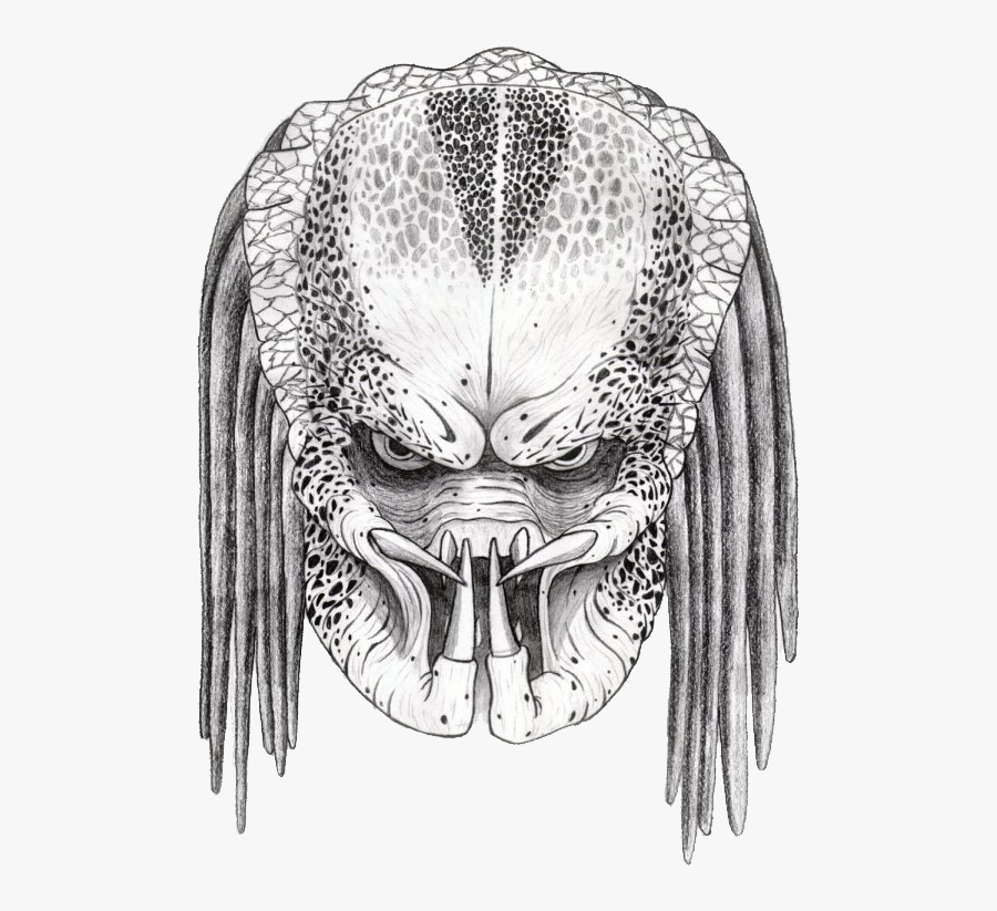 Predator Png Image - Easy Predator Face Drawing, Transparent Clipart